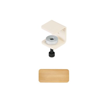 Etagère murale Tiptoe chêne massif, Étagère murale 45 cm, Blanc crème