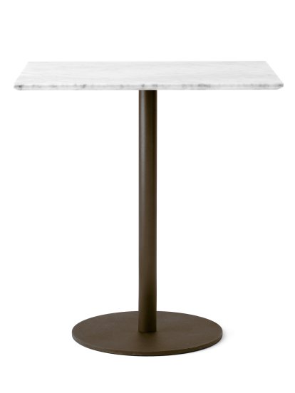 Table de bistro In Between, SK16 rectangulaire, Bianco carrara / Bronzé