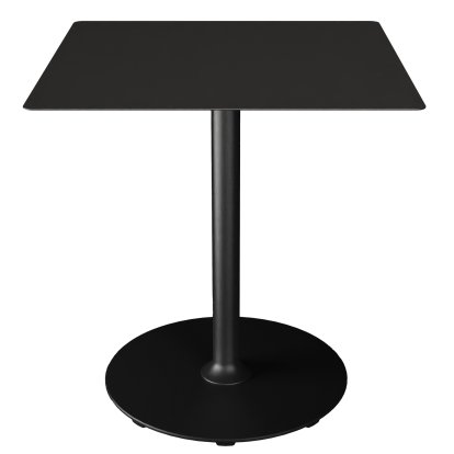 Table Pico, Noir, Carré (70 x 70 cm), Rond