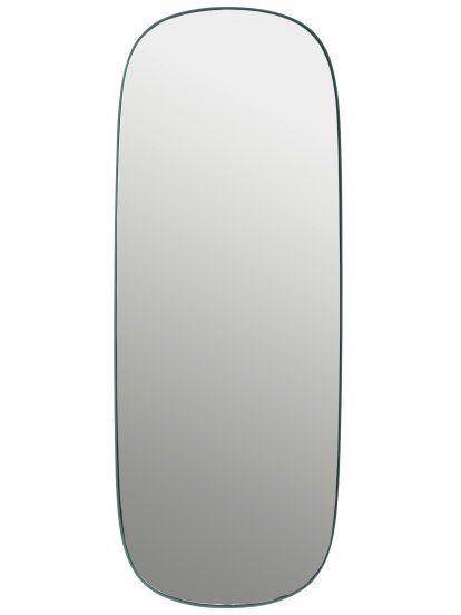 Miroir Framed , Grand, Cadre vert foncé / miroir