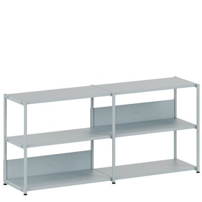 Buffet Unit en acier, Ouvert, Bleu pâle