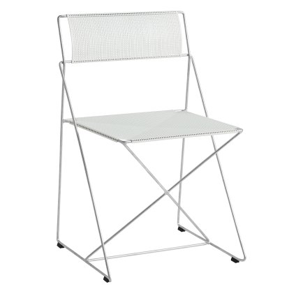 Chaise X-Line Outdoor, Blanc craie, Galvanisé