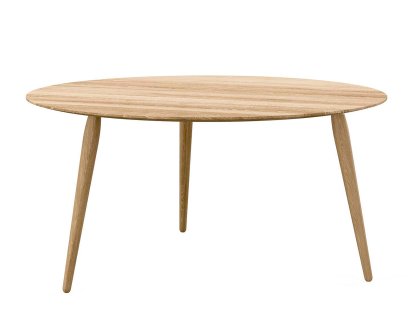 Table PLAYround Bois, Chêne huilé  , ø 90 cm, Chêne huilé  , 44 cm