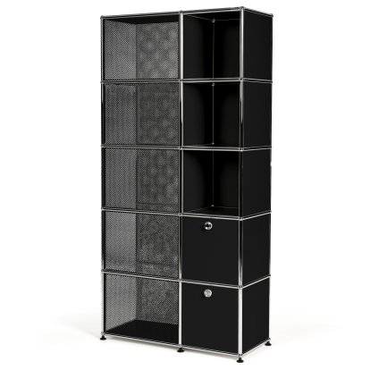 USM Haller Armoire vestiaire type 3, Noir graphite RAL 9011