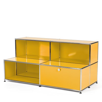 Buffet USM Haller pour enfants M avec marches, Jaune or RAL 1004