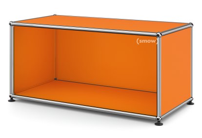 Meuble bas Lowboard M USM Haller ouvert, Orange pur RAL 2004