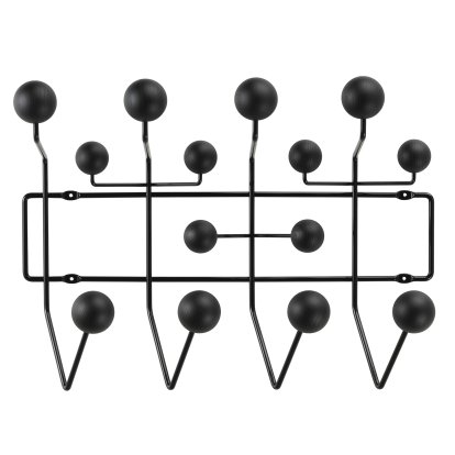 Portemanteau Hang It All, Noire: boules frêne noir, mat