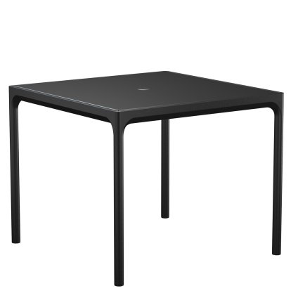 Table Four Aluminium , 90 x 90 cm, Noir