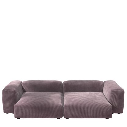 Vetsak Sofa Set 2, XL, Cord velours - Blossom, Sans coussin