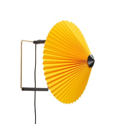 Applique murale Matin, Ø 300 mm, Yellow, Laiton poli