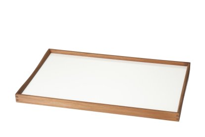 Plateau Turning Tray, L (38 x 51 cm), Noir/blanc