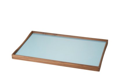 Plateau Turning Tray, M (30 x 48 cm), Noir/bleu