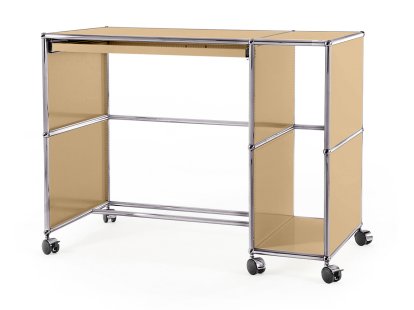 Bureau USM Haller à roulettes Type 1, Beige USM