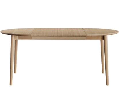 Table à manger ronde Expand, Chêne huilé, Avec 2 rallonges  (+100 cm)