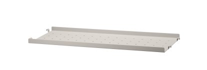 Planche métal String System, 58 x 20 cm, Rebord bas, Beige
