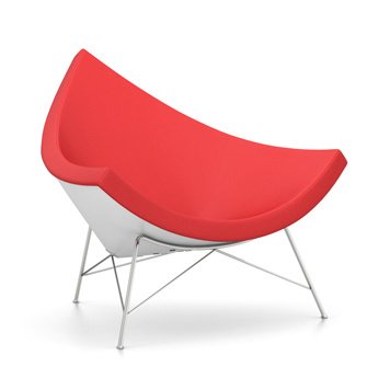 Fauteuil Coconut, Hopsak, Rouge / rouge coquelicot