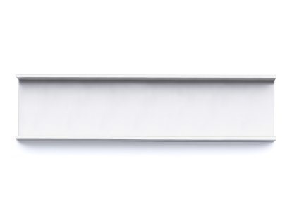 Vide-poche Meterware, Haut (5 cm) blanc signal, Sans compartiment