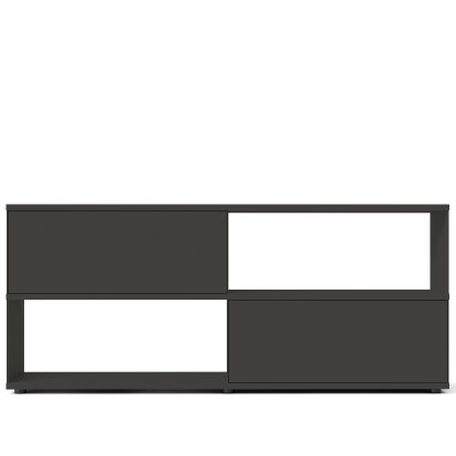 Flow Q Sideboard, 200 cm, 86,4 cm (2 portes abattantes), Graphite