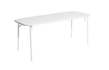 Table Week-End, M (180 x 85 cm), Blanc