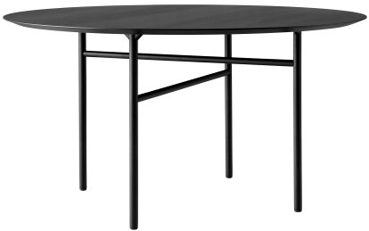 Table Ronde Snaregade, Ø 138 cm, Placage chêne noir