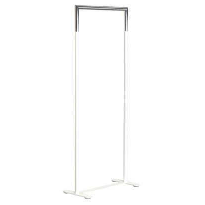 Portemanteau Bukto, Blanc mat / inox poli, 60 cm