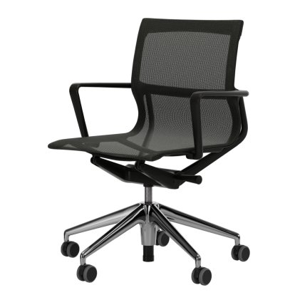 Physix, TrioKnit roseau, Noir foncé / Aluminium, polie, Souples pour sols durs