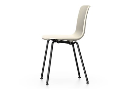 Chaise HAL RE Tube, Warmgrey RE, Revêtement thermolaqué noir basic, Non-empilable