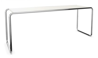 Table basse B 10 Bauhaus, Hêtre laqué à pores ouverts blanc pur
