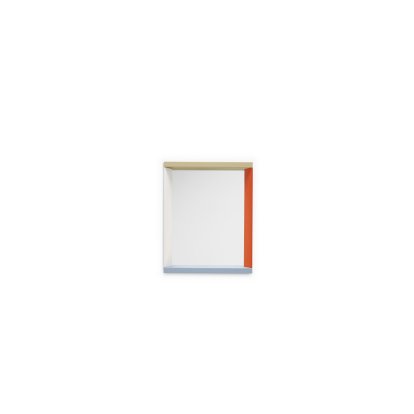 Miroir Colour Frame, Petit (48 cm x 38,5 cm), Bleu / Orange
