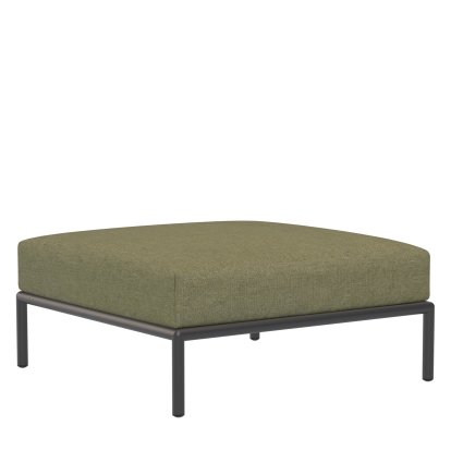 Ottoman Level 2, Gris foncé, Vert feuille