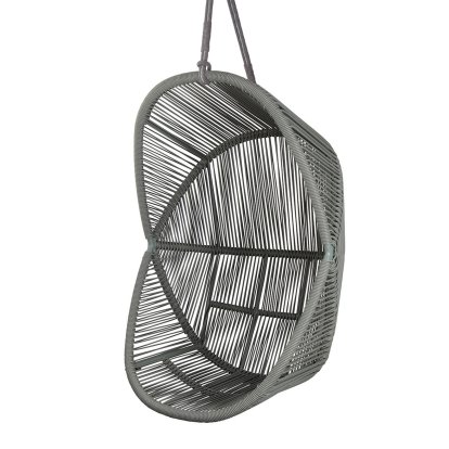 Fauteuil suspendu Hive, Weave small - Vert poussiéreux, Soft Rope - Taupe