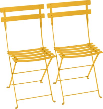 Chaise pliante Bistro - lot de 2, Miel