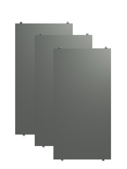 Planche String System (lot de 3), 58 x 30 cm, Laqué gris foncé