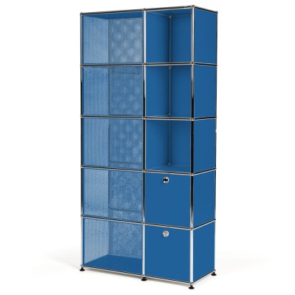 USM Haller Armoire vestiaire type 3, Bleu gentiane RAL 5010