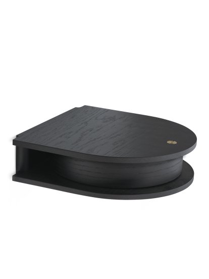 Tiroir mural Valet, Chêne peinté noir