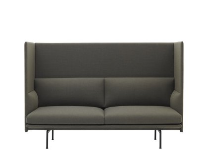 Outline Highback Sofa, 2 places, Tissu Fiord 961 - Gris-vert