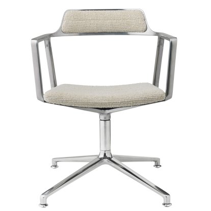 Chaise Swivel 452, Mélange viscose-laine Wavy, Poli