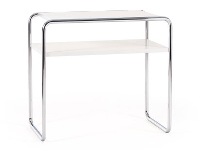 Table d'appoint B 9d/1 Bauhaus, MDF laqué blanc pur RAL 9010