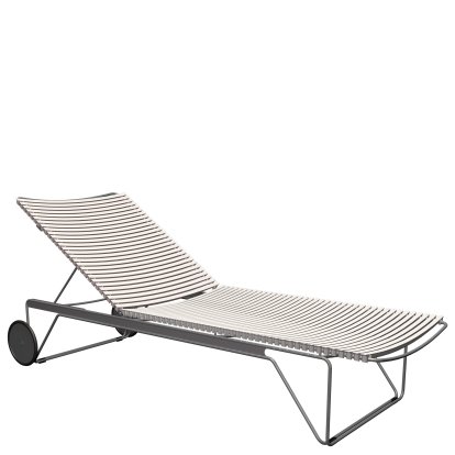 Chaise longue Click, Muted White, Sans coussin