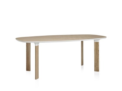 Table Analog, Placage chêne, piètement chêne, 185 x 105 cm