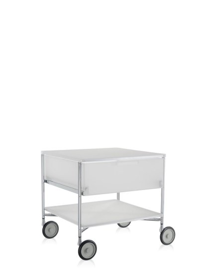 Caisson Mobil,  1 tiroir - 1 compartiment, Opalin, Glace