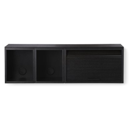 Étagère murale Hifive, Hifive 100 Slim, Chêne peinté noir