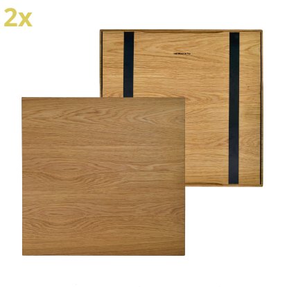 Plateau en bois pour étagères USM Haller, taille L, 50 cm x 50 cm, Chêne, huilé naturel