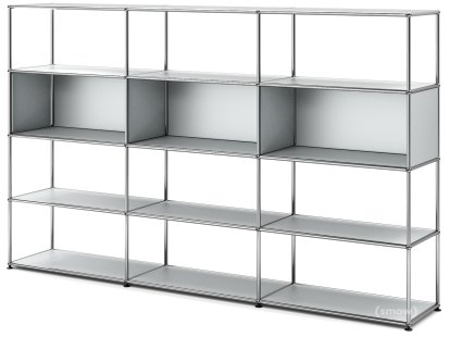 Étagère de salon USM Haller XL, Argent mat USM