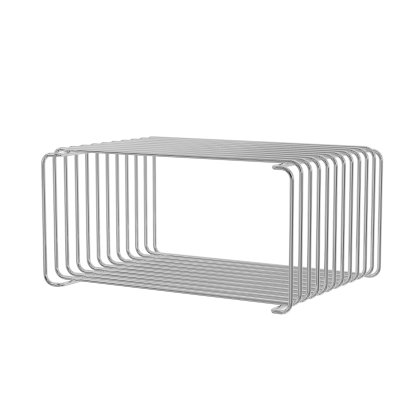 Étagère Panton Wire Low, 26 cm, Chrome