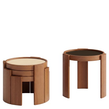 Tables d'appoint 780/783, Lot de 4 / Noisette (780)