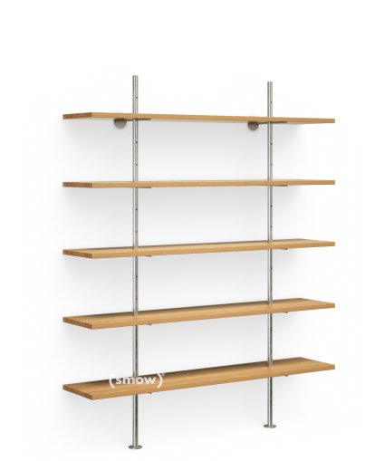 Étagère Eiermann, Chêne massif, 160 cm, 200 cm