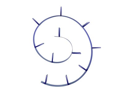 Étagère Bookworm, 11, Opalin, Bleu cobalt