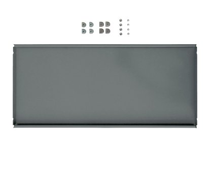 Tablette intermédiaire métallique pour étagère USM Haller, Gris moyen RAL 7005, 75 cm x 35 cm