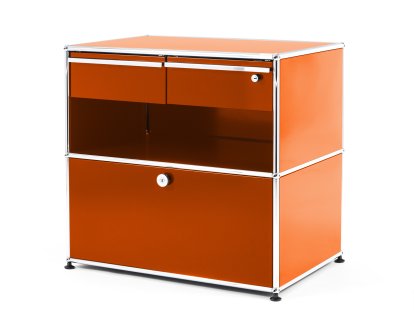 Meuble mixte Sideboard Office M USM Haller, Orange pur RAL 2004